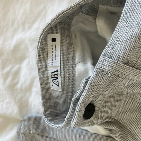 Zara Mens Striped Trouser Pants - Picture 2 of 2